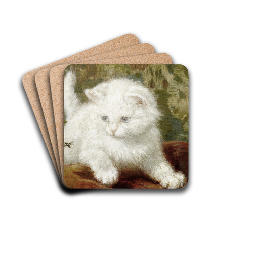 Curiosity by Henritte Ronner-Knip Drink Coasters - set of 4
