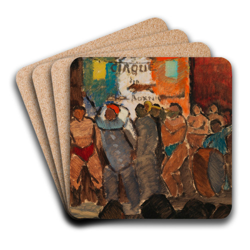 Circus in Paris by Alvar Cawn Art Drink Coaster set Circus in Paris by Alvar Cawn Art Drink Coaster set