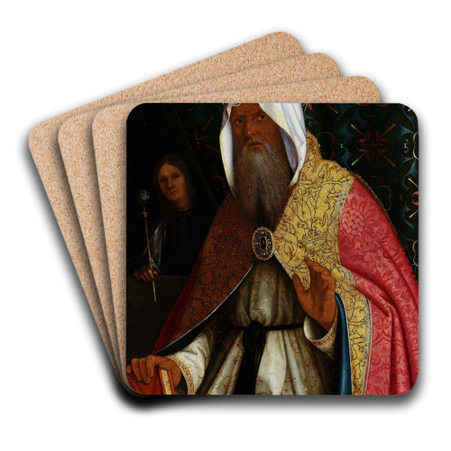Saint Matthew by Boccaccio Boccaccino Art Drink Coaster set