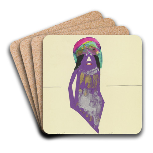 Hier ist zu sehen die Zeit der Not ' by John Elsas Art Drink Coaster set