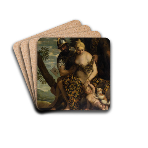 Mars and Venus by Paolo Veronese Drink Coasters - set of 4