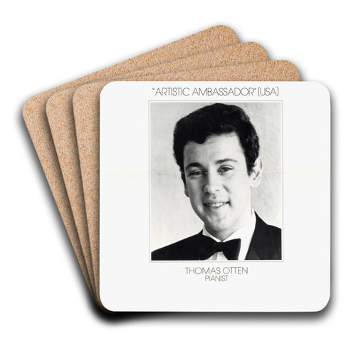 Artistic Ambassador' (USA): Thomas Otten, Pianist by U.S. Information Agency Art Drink Coaster set