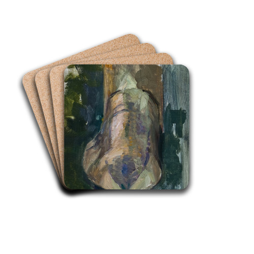 Sketch for The Knight and the Maiden (The Knight's Shoe) by Richard Bergh Drink Coasters - set of 4