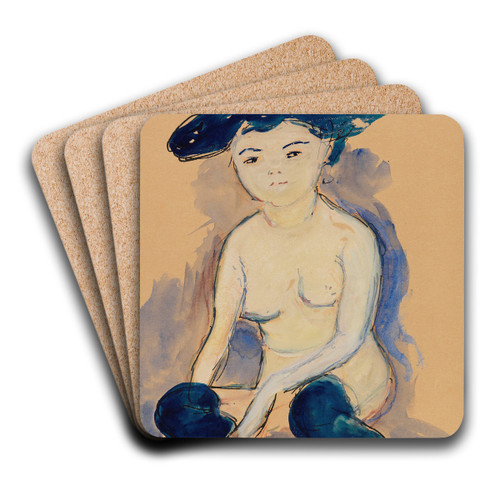 Helene (mit modischer Japanfrisur) by Marianne von Werefkin Art Drink Coaster set Helene (mit modischer Japanfrisur) by Marianne von Werefkin Art Drink Coaster set