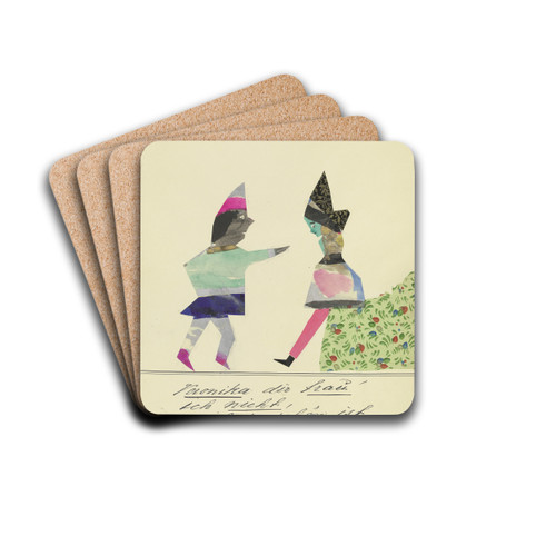Veronika dir trau' ich nicht ' by John Elsas Drink Coasters - set of 4
