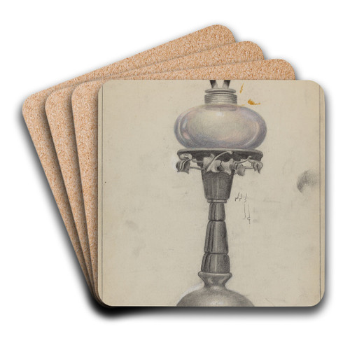 Lamp by Joseph Leboit Art Drink Coaster set