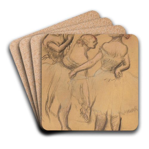 Trois danseuses by Edgar Degas Art Drink Coaster set