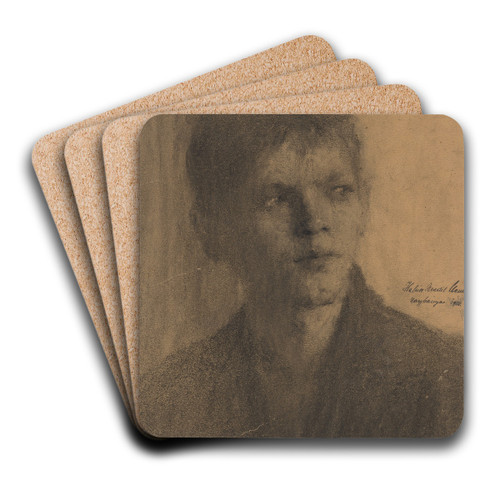 tdia hlavy chlapca by Elemr Halsz-Hradil Art Drink Coaster set tdia hlavy chlapca by Elemr Halsz-Hradil Art Drink Coaster set