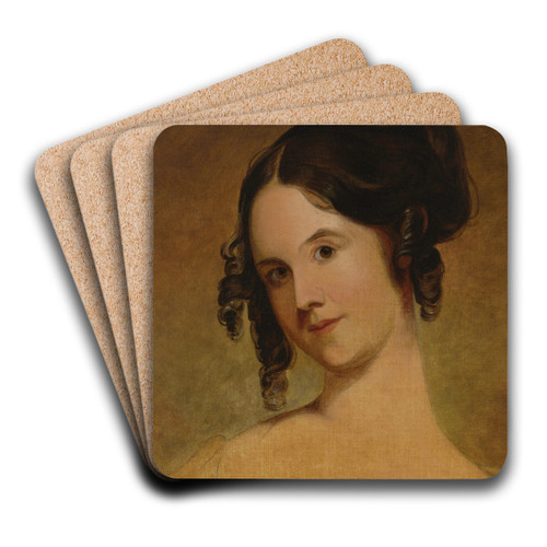 Portrait of a Young Woman by Thomas Sully Art Drink Coaster set