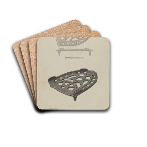 Pa. German Flat-iron Holder by Julius Bellamy Drink Coasters - set of 4