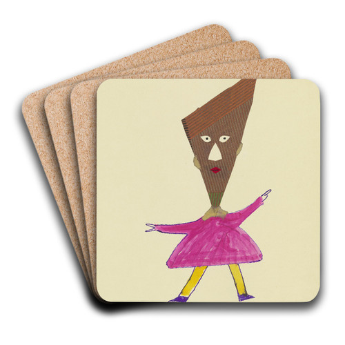 Hier ist ersetzlich Jedermann  ' by John Elsas Art Drink Coaster set