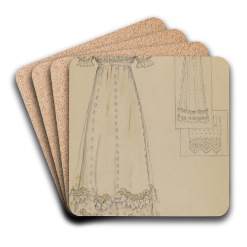 Dress by American 20th Century Art Drink Coaster set