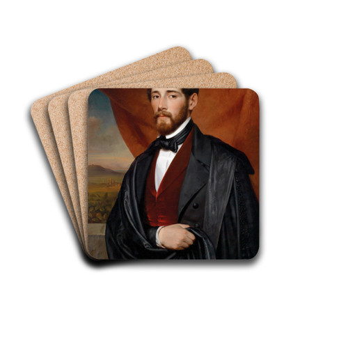 Portrt Gegenstcke by Karl von Blaas Drink Coasters - set of 4