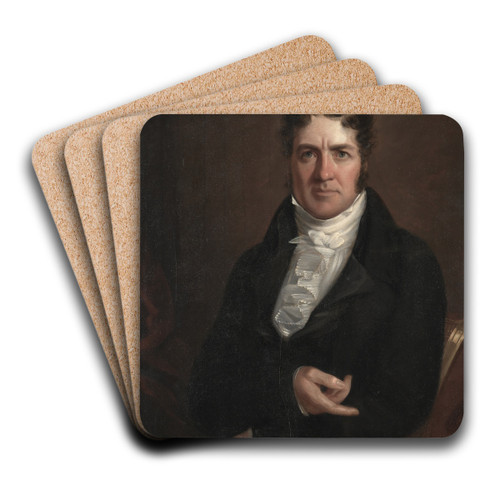Thomas Abthorpe Cooper by John Wesley Jarvis Art Drink Coaster set