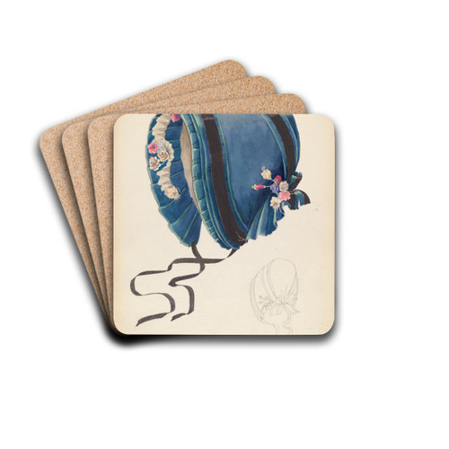 Bonnet by Doris Beer Drink Coasters - set of 4