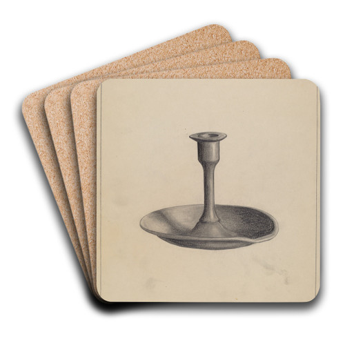 Candlestick by Janet Riza Art Drink Coaster set