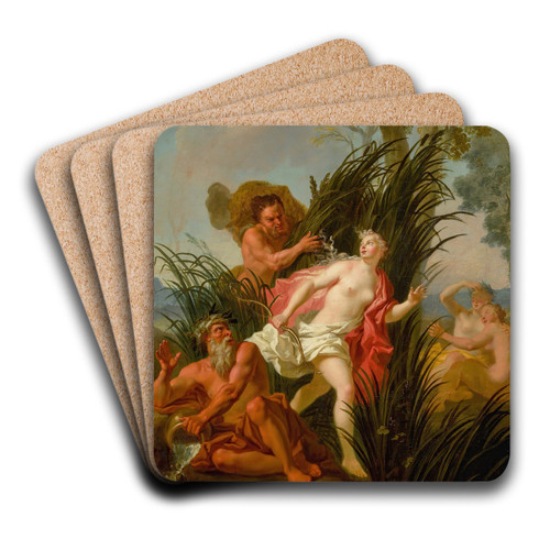 Alpheus Pursuing Arethusa by Circle Of Antoine Coypel Art Drink Coaster set