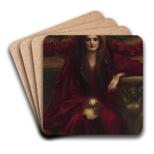 Chimres by Pascal-Adolphe-Jean Dagnan-Bouveret Art Drink Coaster set