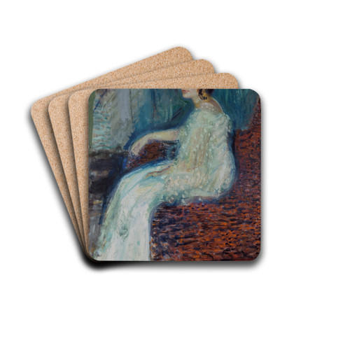 Portrait of Henryka Cohn by Richard Gerstl Drink Coasters - set of 4