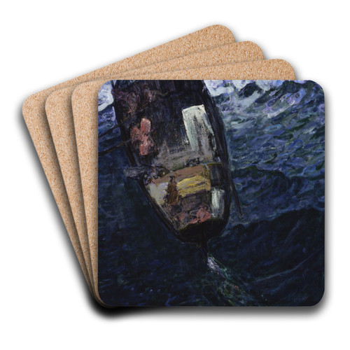 Fishermen At Sea by Henry Ossawa Tanner Art Drink Coaster set
