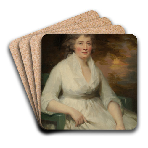 Janet Law by Sir Henry Raeburn Art Drink Coaster set