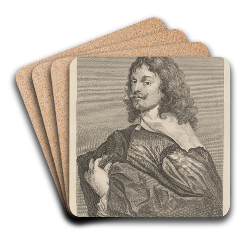 Adrian Hanneman by Alexander Bannerman Art Drink Coaster set