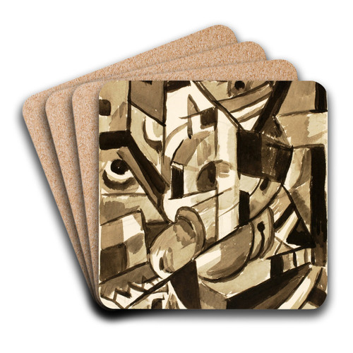 Abstract III by Carl Newman Art Drink Coaster set Abstract III by Carl Newman Art Drink Coaster set