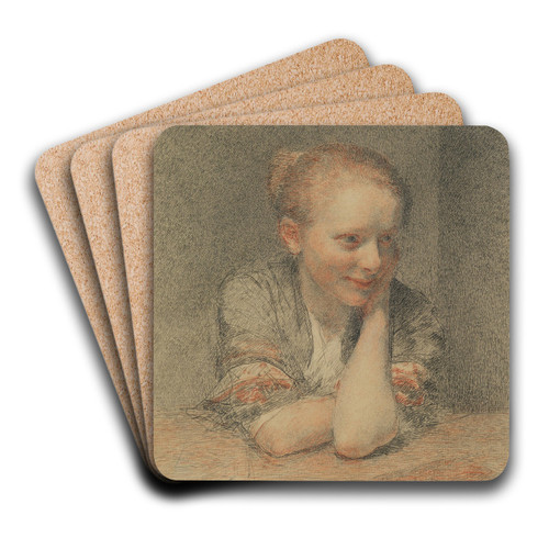 A Good Read by Franois Guiguet Art Drink Coaster set