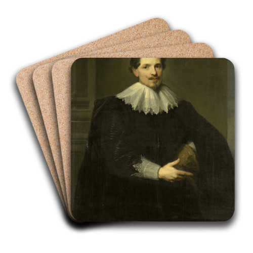 Sebastiaan Leerse, Merchant of Antwerp by Willem Bartel van der Kooi Art Drink Coaster set