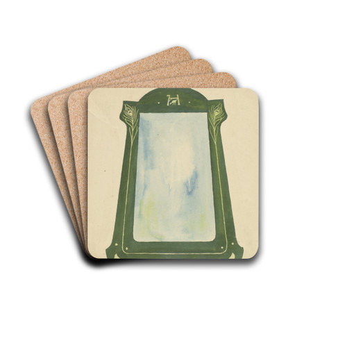 Ontwerp voor een spiegel by Gust van de Wall Pern Drink Coasters - set of 4