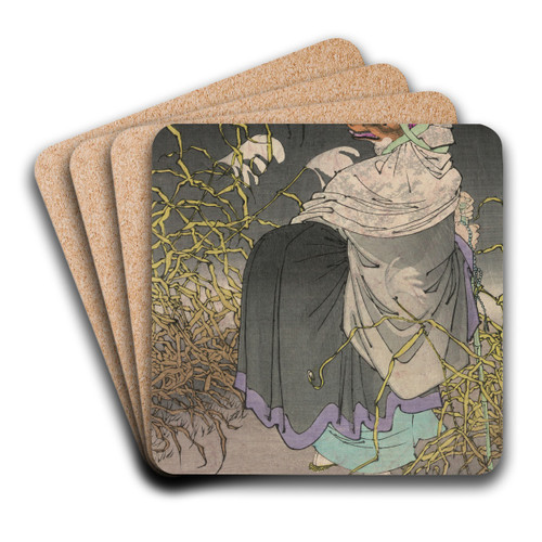 Konkai by Tsukioka Yoshitoshi Art Drink Coaster set