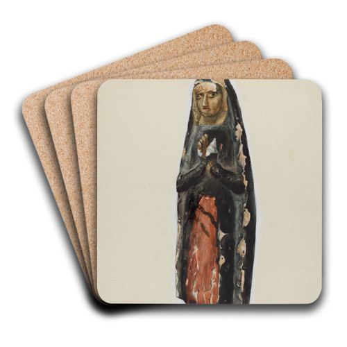 Bulto (Virgin) by Majel G. Claflin Art Drink Coaster set