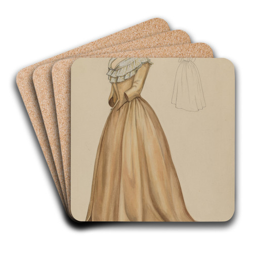Dress by Jean Peszel Art Drink Coaster set