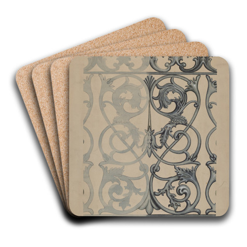 Iron Fence by Albert Eyth Art Drink Coaster set