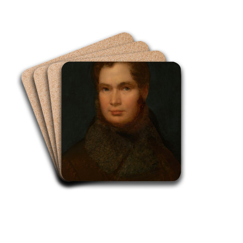Self-Portrait by Wojciech Korneli Stattler Drink Coasters - set of 4