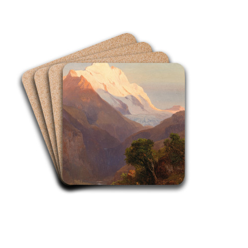 Der Groglockner by Anton Hansch Drink Coasters - set of 4 Der Groglockner by Anton Hansch Drink Coasters - set of 4