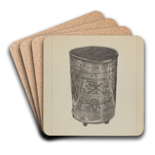 Pewter Beaker by Gertrude Lemberg Art Drink Coaster set
