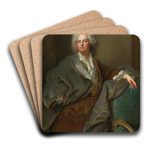 Portrait of The BaronDe Besenval by Nicolas de Largillire Art Drink Coaster set