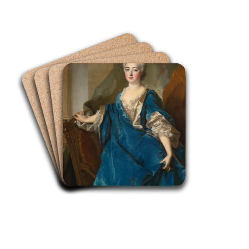 Portrait of The BaronneDe Besenval by Nicolas de Largillire Drink Coasters - set of 4
