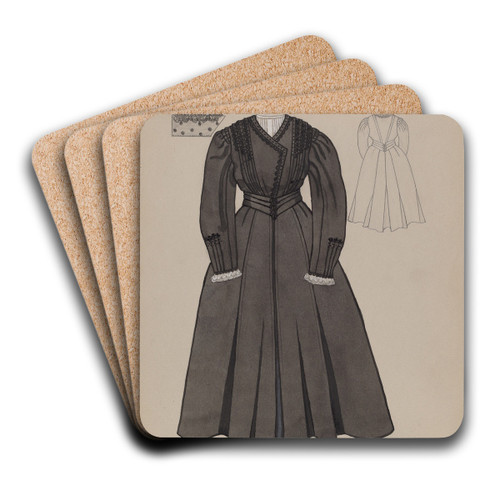 Dress by Marie Famularo Art Drink Coaster set