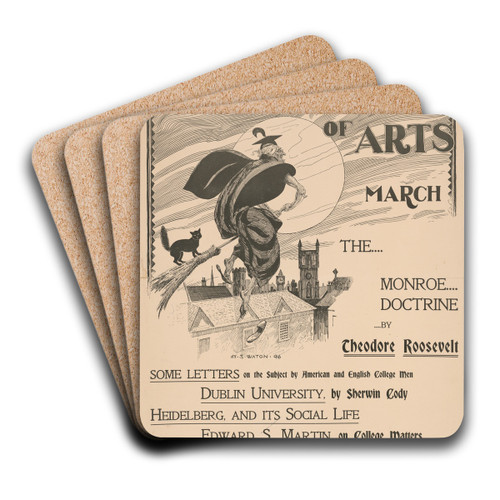 The Bachelor of Arts for March by Henry Summer Watson Art Drink Coaster set