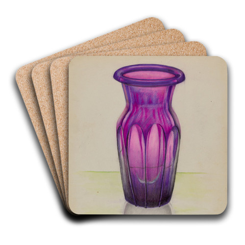 Vase by John Tarantino Art Drink Coaster set