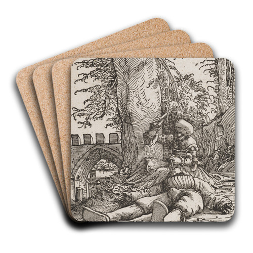 Jael ttet Sisera by Albrecht Altdorfer Art Drink Coaster set