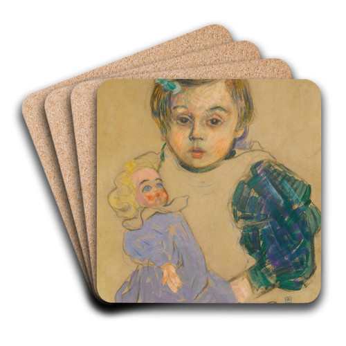 lisabeth Van Rysselberghe by Theo van Rysselberghe Art Drink Coaster set