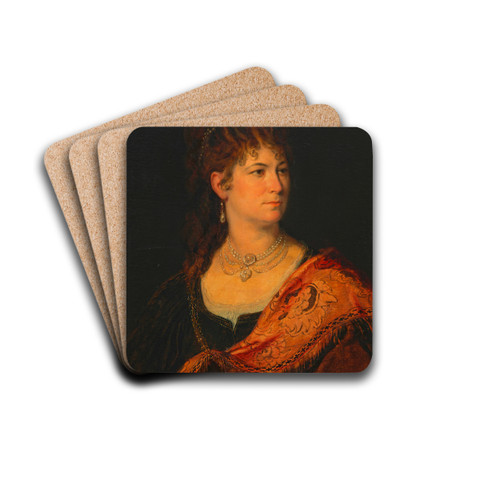 Charlotte Wolter, Schauspielerin by Hans Canon Drink Coasters - set of 4