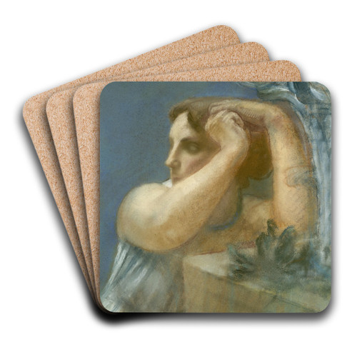 Tte de femme au chapiteau by Antoine Bourdelle Art Drink Coaster set Tte de femme au chapiteau by Antoine Bourdelle Art Drink Coaster set