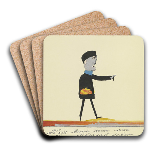 Hier kann man den Herrn Scheusal sehen ' by John Elsas Art Drink Coaster set