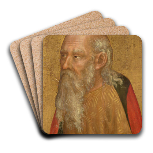 Saint Paul the Hermit by Gentile da Fabriano Art Drink Coaster set