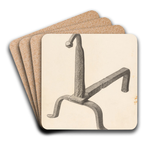 Andiron (one of pair) by Jack Staloff Art Drink Coaster set