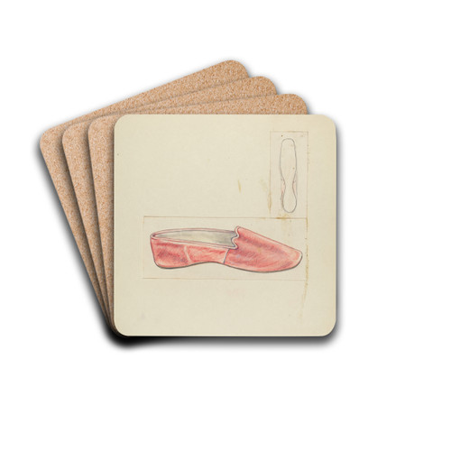 Velvet Slipper by Melita Hofmann Drink Coasters - set of 4